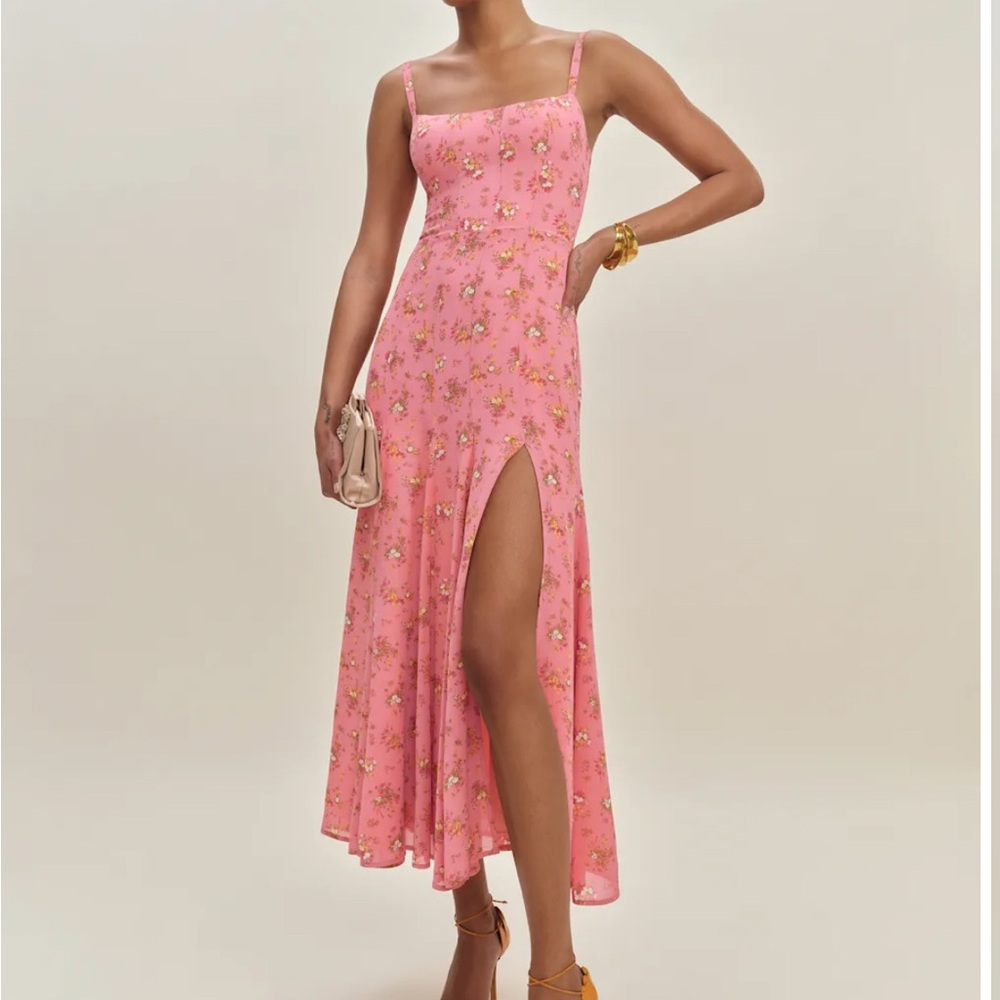 Reformation Eridania Dress Pink - Size 4
